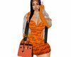 LV. EMBX Dress Orange