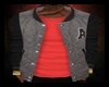 [97S]Jacket+T-Shirt Red