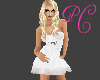(PC) white mini dress