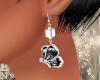 Silver Earring (Black)