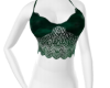 S/Velvet Green Lace Top