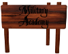 Wooden Military Aca Sign