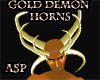 (ASP) Gold Demon Horns