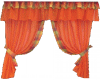 Kitchen Orange Curtain