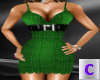 Green Belted Dress