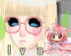An! glasses pink kawaii
