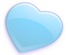 Blue Various Size Hearts