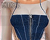 *Denin Corset Set