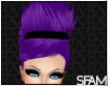 Purple Hair & Black Band
