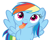 Rainbow Dash Huge Bow