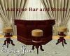 Antique Bar w/ 3 Stools