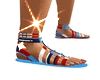 Red White Blue Sandals
