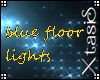 ❦Blue floor lights