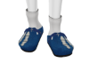 c. blue skelly clogs (F)