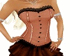 Peach/Black Princess Top
