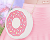 w. White Donut Purse