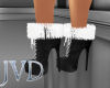 JVD Black Fur Boots