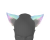 rainbow pastel wolf ears