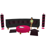 blk&pnk poseable couch