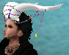 white chained horns