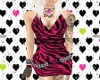 FE zebra pinkblack dress