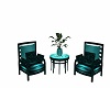 Teal Chair Set
