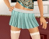 Hot Teal Short Skirt