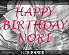 eHAPPY BDAY NORIe