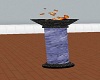 Blue Marble pillar torch