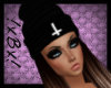 BlkCrossHat BrownHair