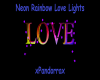 Neon Rainbow Love Lights