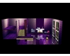 Purple silver  room