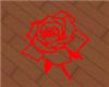 Red Rose Floor Marker