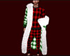 Green Fur Robe Plaid (M)