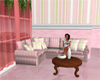 Pretty Pink Plaid Sofa