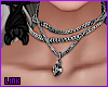 [L] Dirty Silver Necklac