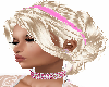 Blond Hair Pink Headband