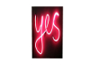 neon yes sign