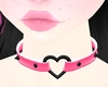 P! Heart Collar - Pink