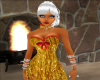 LL: Gold Tinsel Dress