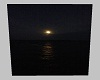 Moonlight ocean poster
