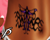 Purple dragon belly tat