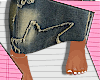 Y2K Star Denim Skirt