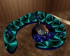 club couch blue & teal