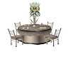 silver/pink guest table
