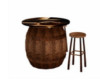 Barrel  and stool