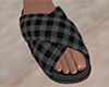 Gray Sandals Plaid (M)
