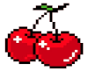 Pixel Cherries Headsign