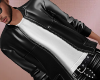 Black leather & W