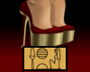 Red and Gold Pumps